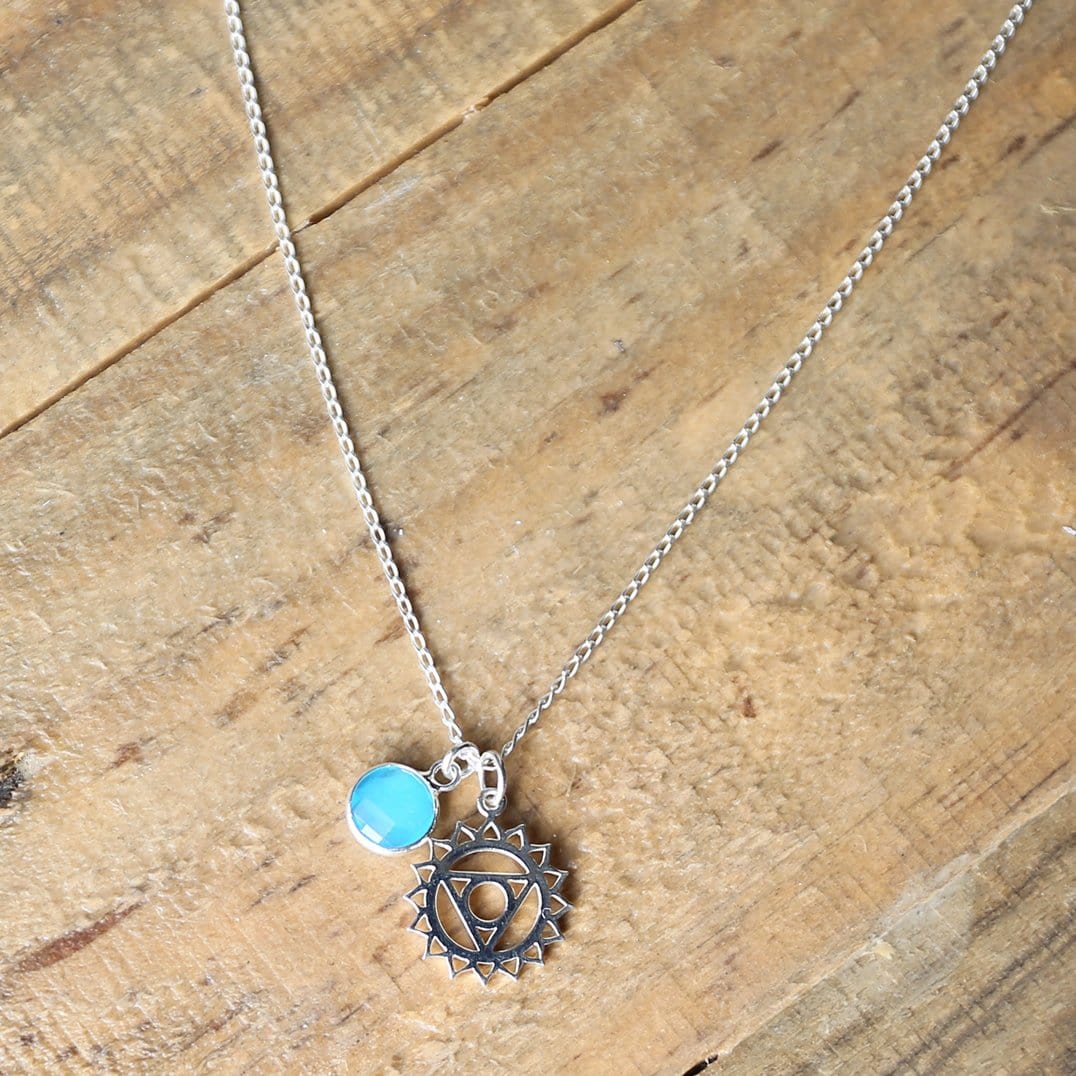 Necklaces - Throat Chakra Charm Necklace